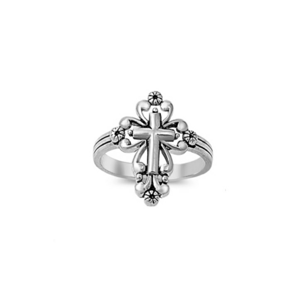 🥰 🥰VINTAGE CROSS STERLING SILVER RING